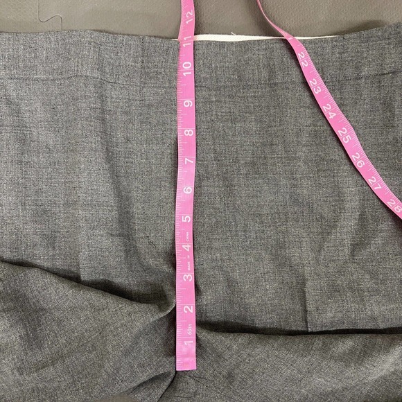 New BCBG Max Azria Womens 12 Med Heather Grey Carla Slim Flare Dress Trouser FS - Picture 8 of 12